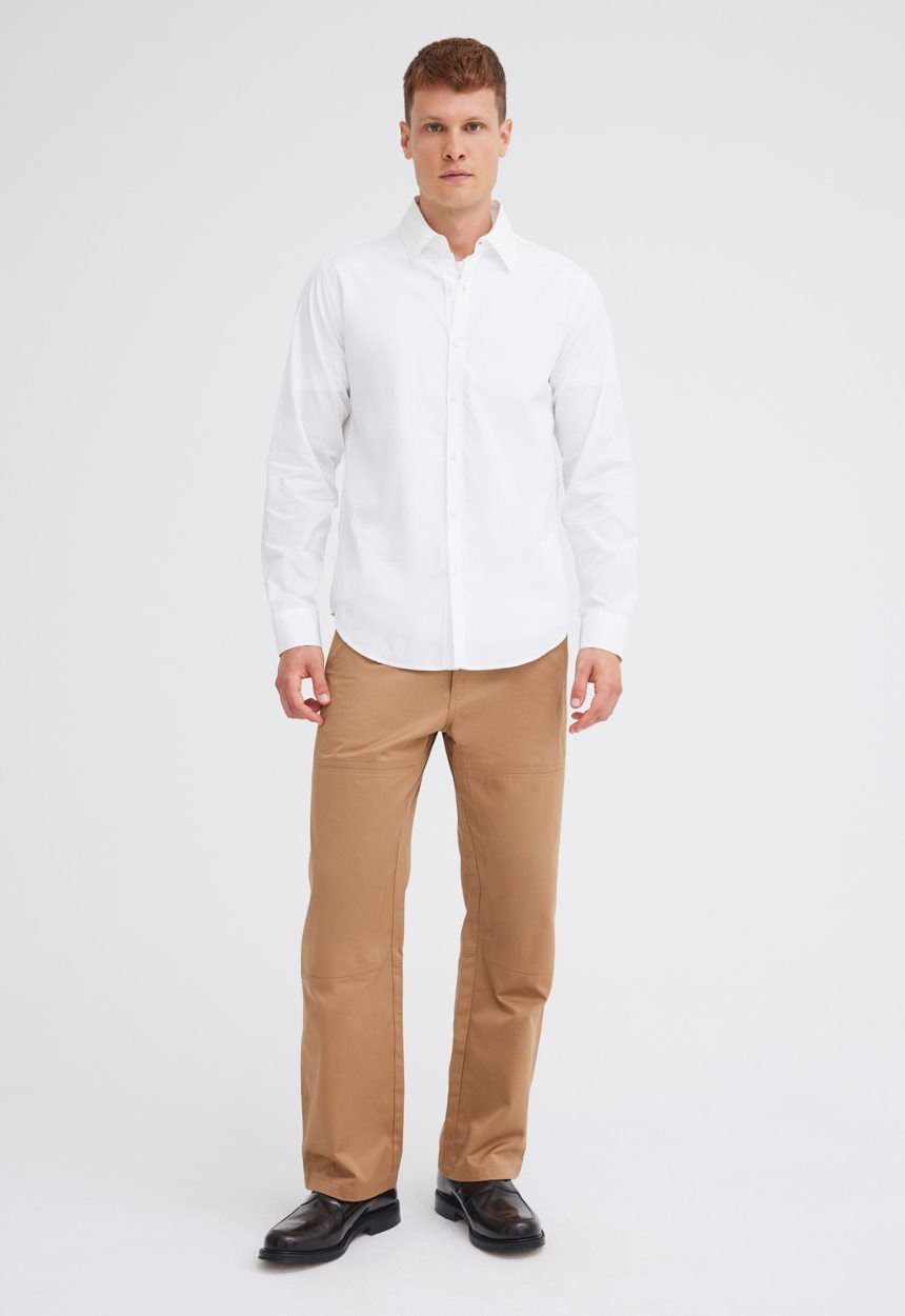 Jac + Jack White Cotton Shirt - White